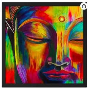 Buddha Meditation Face Abstract