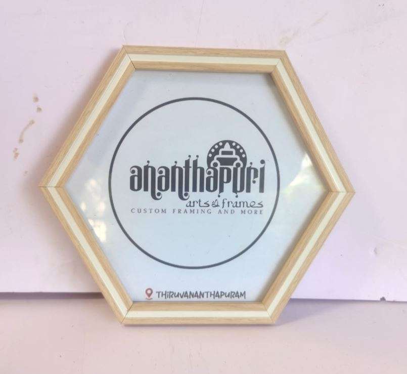 8 inch Hexagon Photo Frame - Ananthapuri Arts and Frames