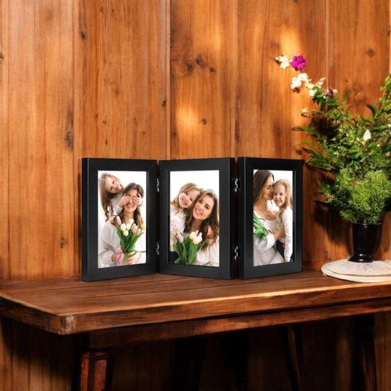 A6 Triple Foldable Photo Frame 0.5 Inch - Ananthapuri Arts and Frames