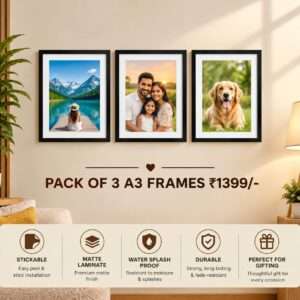 A3 Framed Photos (Set of 3)